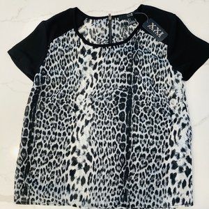 NEW chiffon animal print t-shirts top